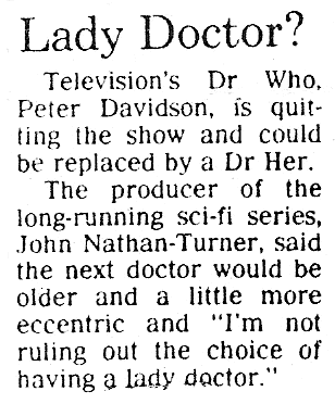 [Lady Doctor?]