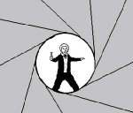 [Third Doctor as James Bond]